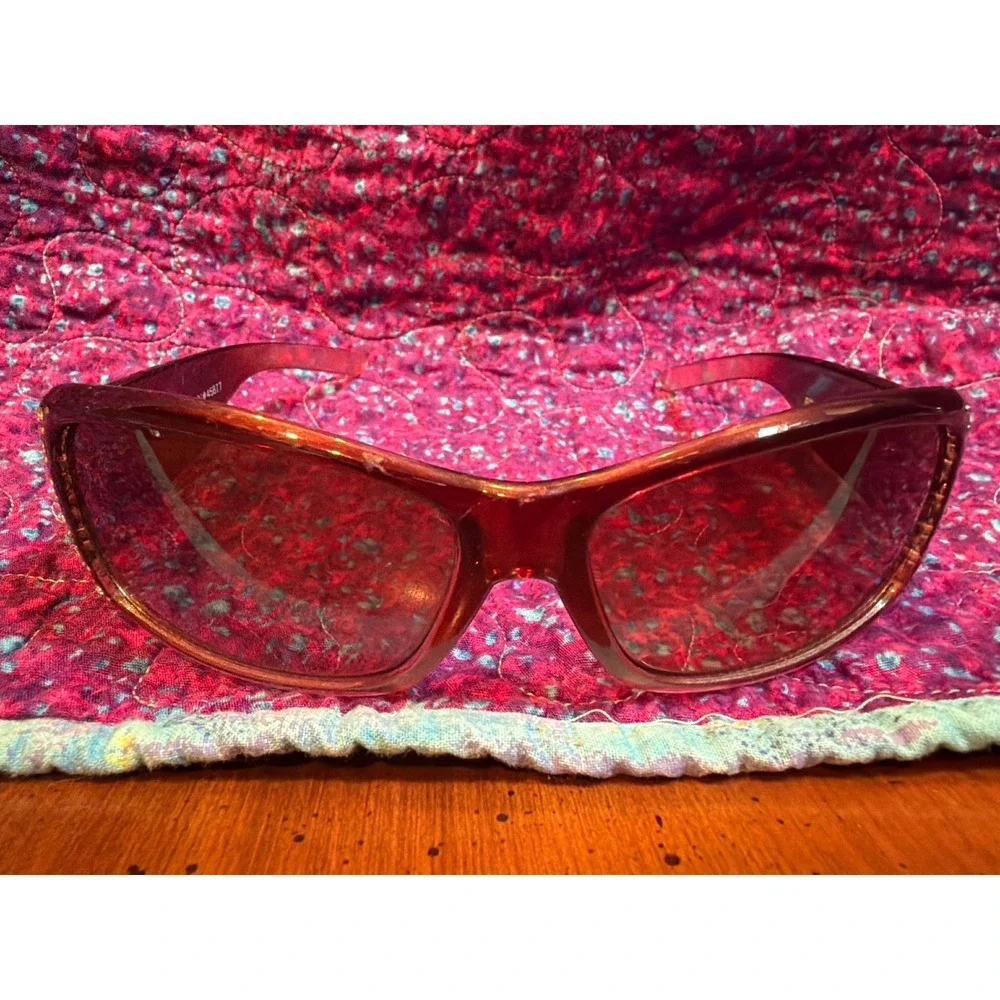 Envy Rhinestone Sunglasses Brown Gradient Lens Y2K McBling Crystal Shades PC 105